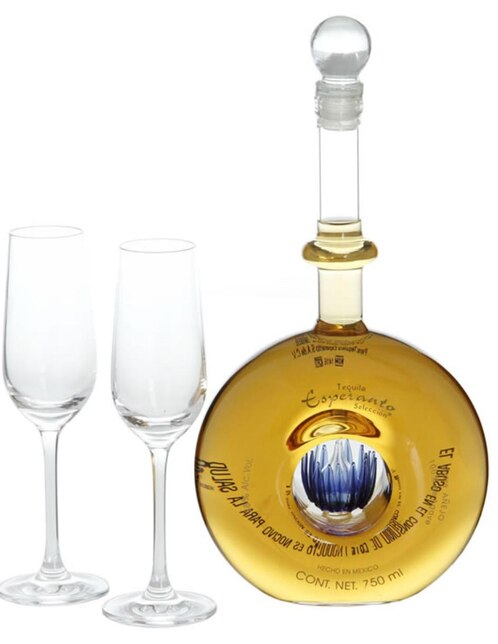 Tequila Esperanto Extra Añejo Selección 750 ml + 2 Copas