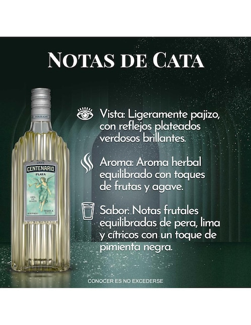 Tequila Centenario tipo plata y joven 700 ml 3