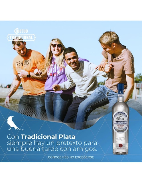 Tequila José Cuervo Tradicional tipo plata 950 ml 3