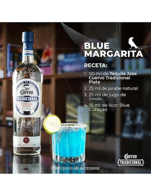 Tequila José Cuervo Tradicional tipo plata 950 ml 4