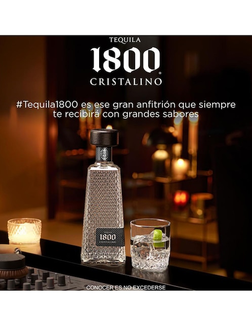 Tequila 1800 Añejo tipo cristalino 700 ml 4