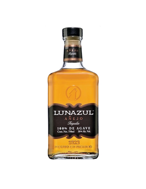 Imagen de producto Tequila Lunazul tipo Añejo cristalino 2 piezas 750 ml c/u