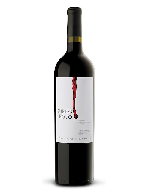 Vino tinto Vinicola Regional de Ensenada Surco Rojo cabernet sauvignon y nebbiolo 750 ml