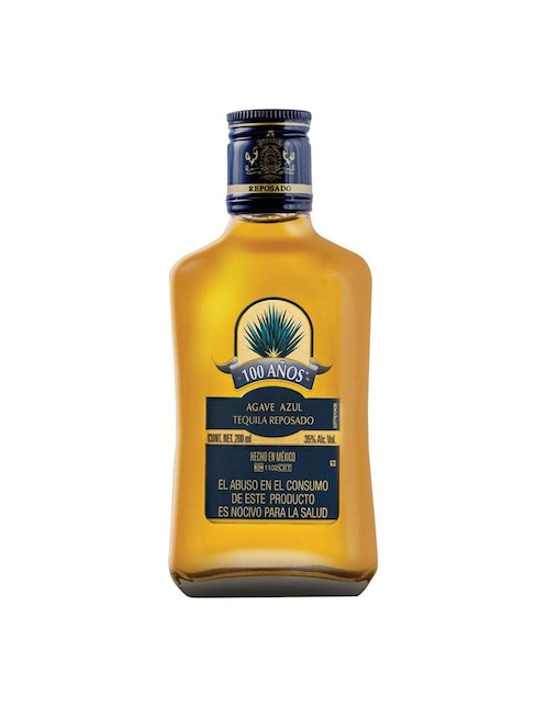 Caja de tequila 100 Años tipo Reposado 6 piezas 200 ml c/u