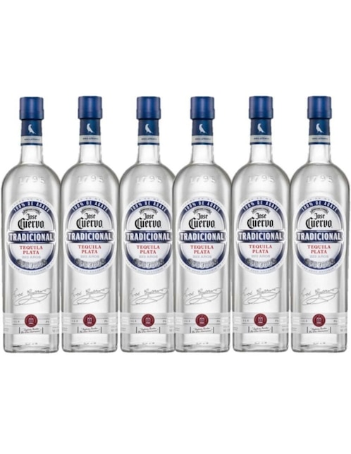 Pack de 6 Tequilas José Cuervo Tradicional Plata 950 ml