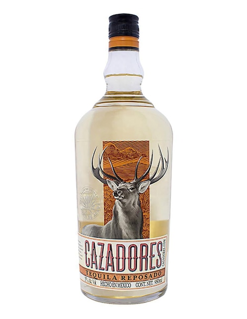 Tequila Cazadores tipo Reposado 2 piezas 950 ml c/u