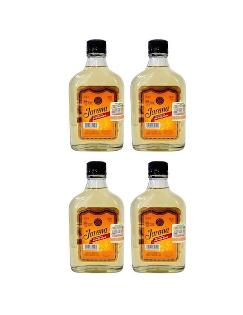 Caja de tequila Jarana tipo Reposado 4 piezas 250 ml c/u