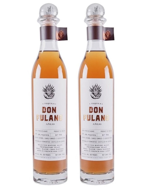 Tequila Don Fulano tipo Añejo 2 piezas 700 ml c/u