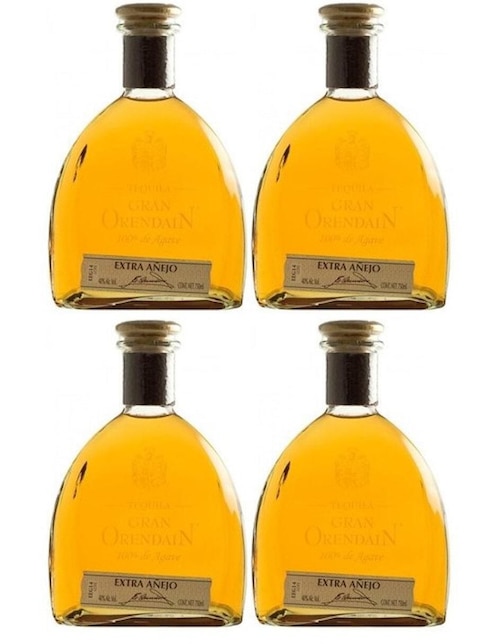 GRAN ORENDAIN Caja de tequila Gran Orendain tipo Extra añejo 4 piezas 750 ml c/u