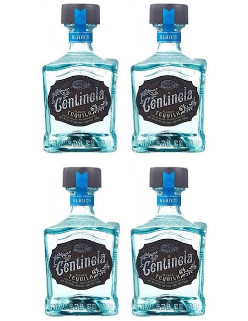 Caja de tequila Centinela tipo Blanco 4 piezas 750 ml c/u