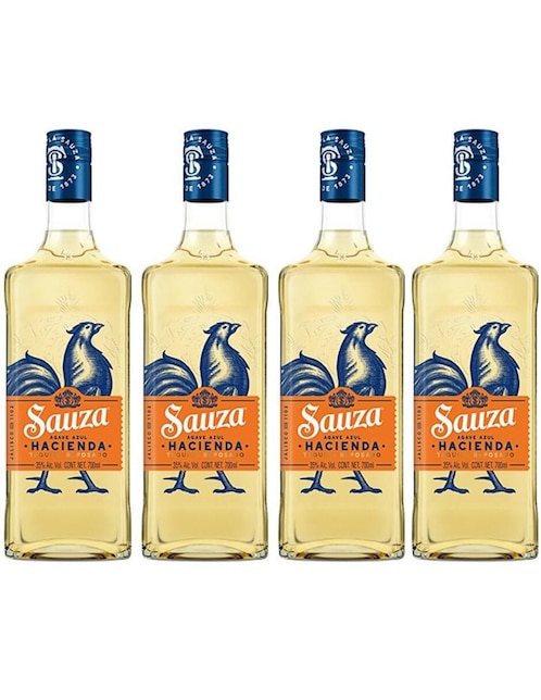 Caja de tequila Sauza tipo Reposado 4 piezas 700 ml c/u