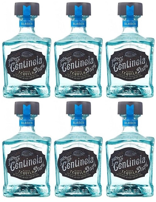Caja de tequila Centinela tipo Blanco 6 piezas 750 ml c/u