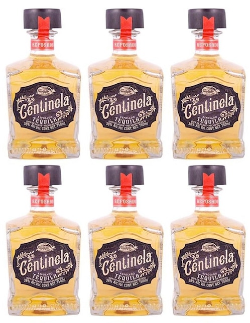 Caja de tequila tipo Reposado 6 piezas 750 ml c/u 1