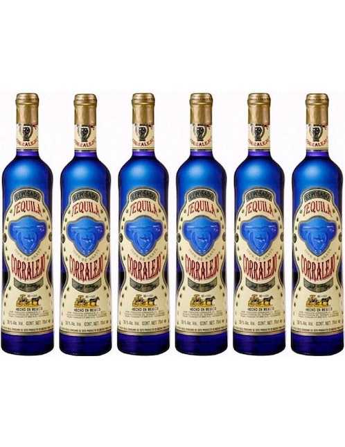 Caja de tequila Corralejo tipo Reposado 6 piezas 700 ml c/u