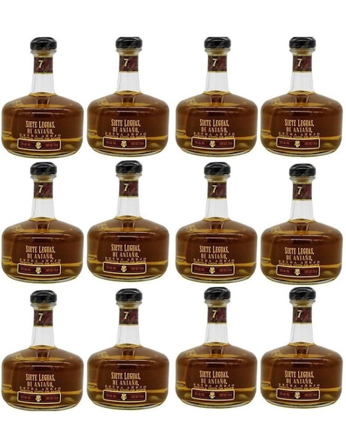 Caja de 12 piezas Tequila 7 Leguas D'Antaño Extra Añejo 750 ml