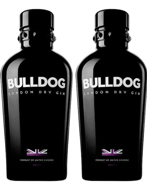 Paquete de 2 piezas Ginebra Bulldog London Dry Gin 750 ml