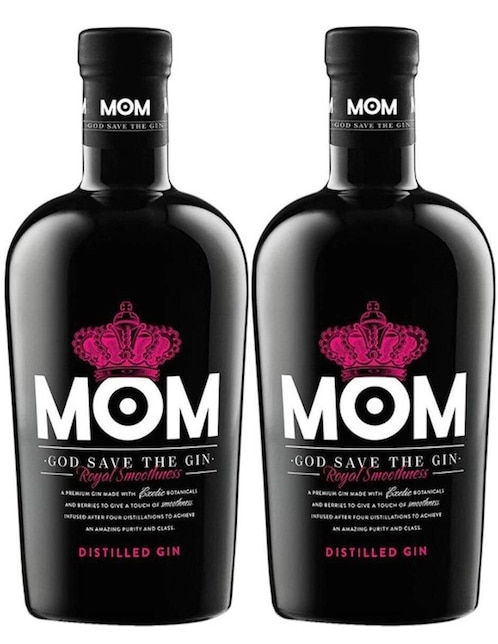 Paquete de 2 piezas Ginebra Mom 700 ml