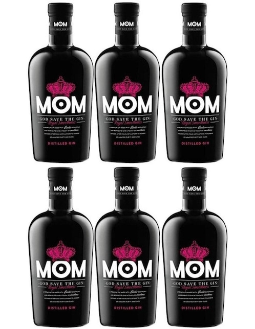 Caja de 6 piezas Ginebra Mom Royal Smoolhness 700 ml