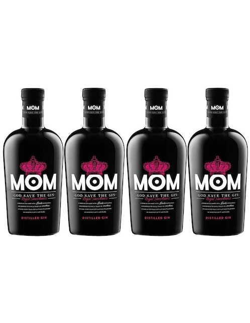 Caja de 4 piezas Ginebra Mom Royal Smoolhness 700 ml