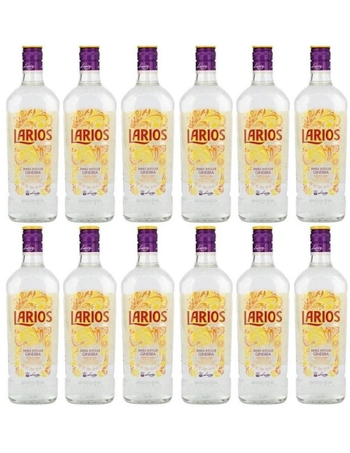 Caja de 12 piezas Ginebra Larios 700 ml