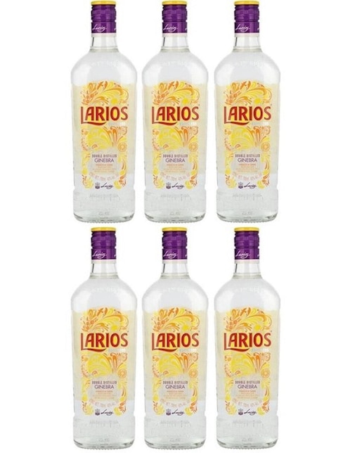 Caja de 6 piezas Ginebra Larios 700 ml