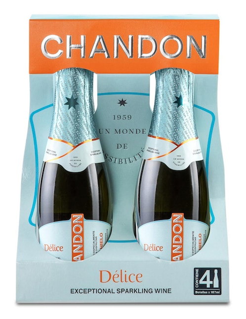 Vino espumoso blanco Chardonnay Chandon Délice Argentina 750 ml