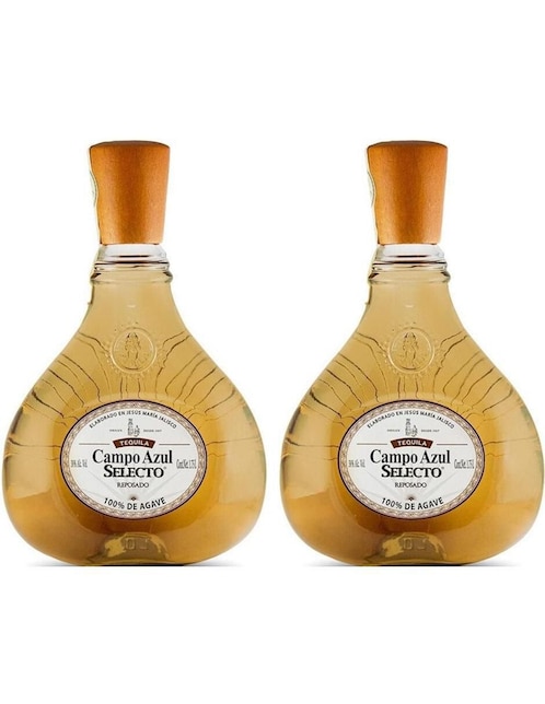Set de tequila Campo azul selecto tipo añejo
