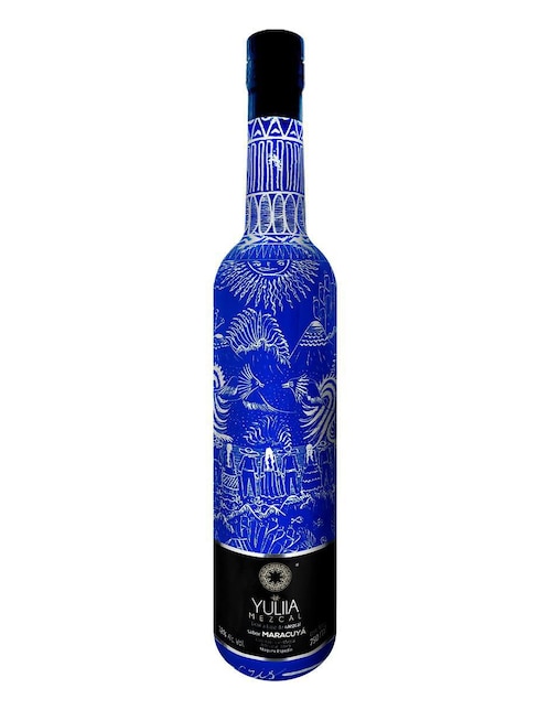 Licor de mezcal Yuliia  sabor maracuyá 750 ml