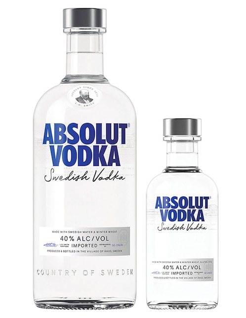 Vodka de sabor natural Absolut 950 ml