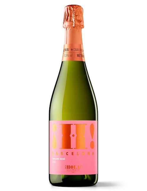 Vino espumoso rosado xarel-lo ¡Hola! Barcelona Organic Rosé España 750 ml