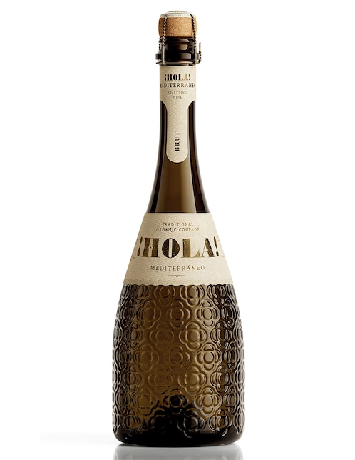 Vino espumoso blanco macabeo ¡Hola! Barcelona Mediterráneo Organic Brut España 750 ml