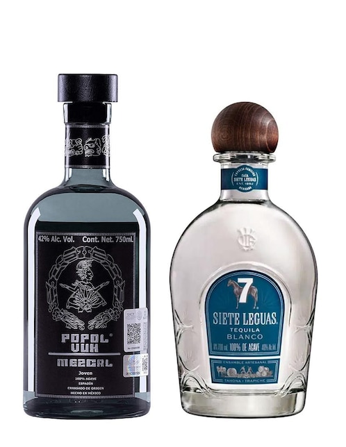 Tequila 7 Leguas Blanco - Joven 2 piezas