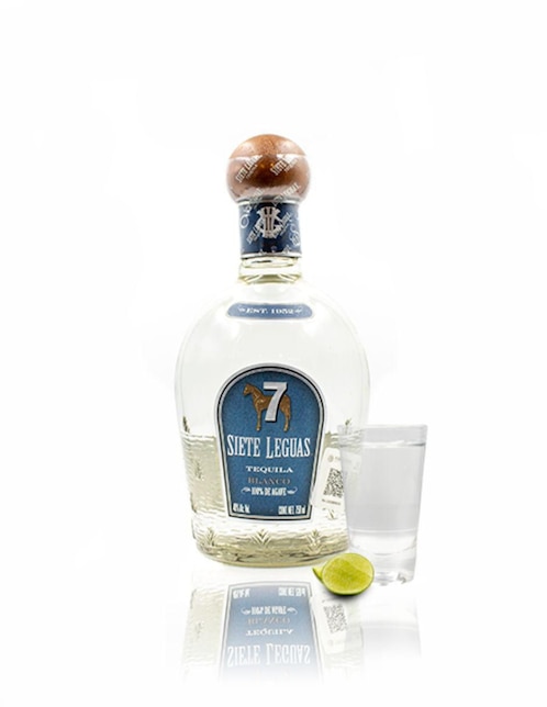 Tequila 7 Leguas blanco tipo cristalino 700 ml