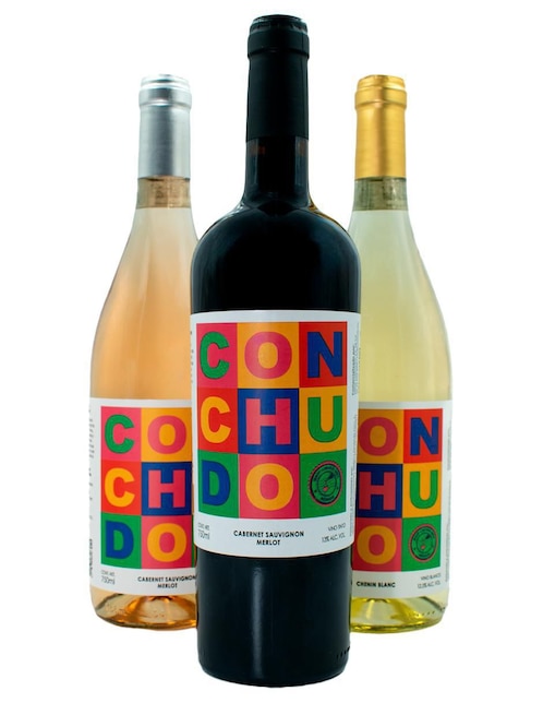 Set Vino tinto Conchudo cabernet-merlot