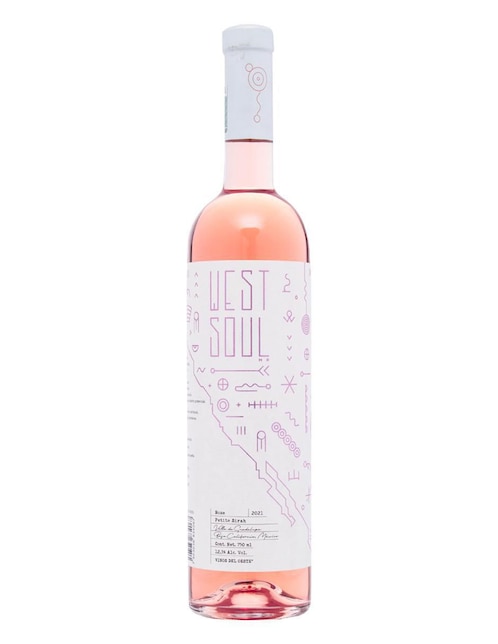 Vino rosado varietal semi seco Vinos del Oeste West Soul 750 ml