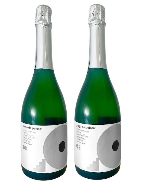 VINOS DEL OESTE Set de vino espumoso Riesling Vinos Del Oeste Juego de Pelota 08 México 750 ml