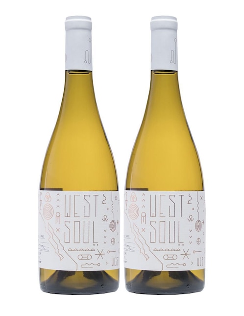 Set vino blanco Vinos del Oeste West Soul chardonnay