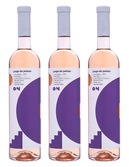 Set vino rosado varietal seco Vinos del Oeste Juego de Pelota 04 pinot noir 750 ml