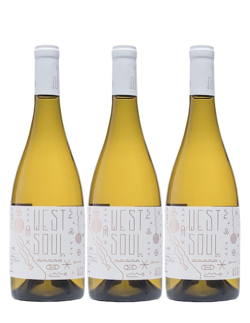 Set vino blanco Vinos del Oeste West Soul chardonnay