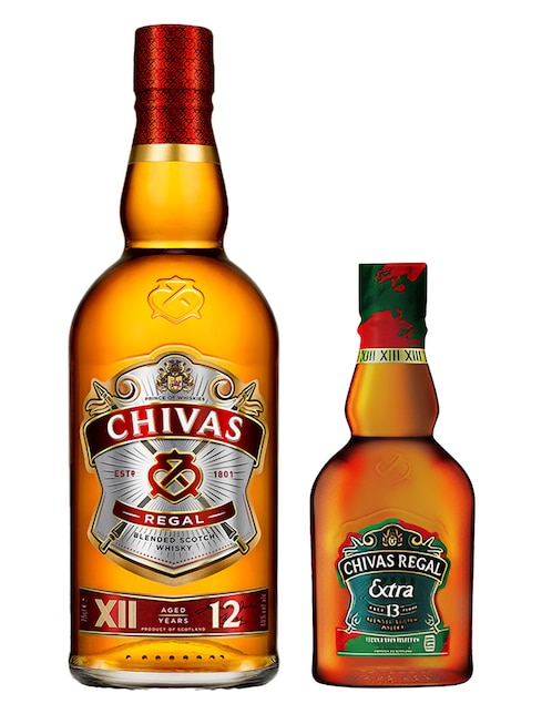 Whisky Scotch Chivas Regal Whisky Vap 750 ml y 200 ml