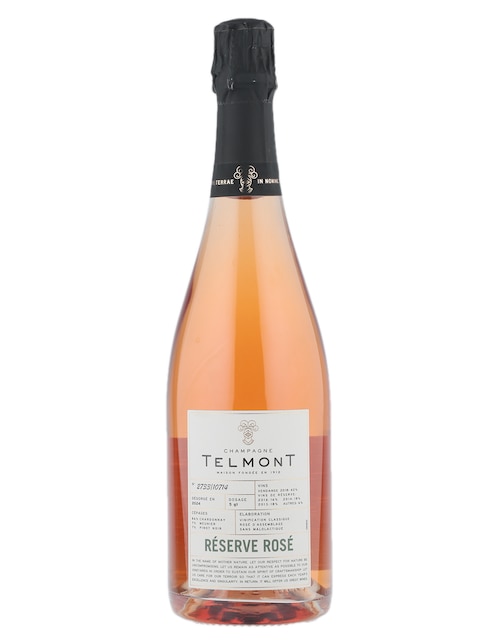 Champagne rosado chardonnay, pinot meunier y pinot noir Reserva Rosé Francia 750 ml 1