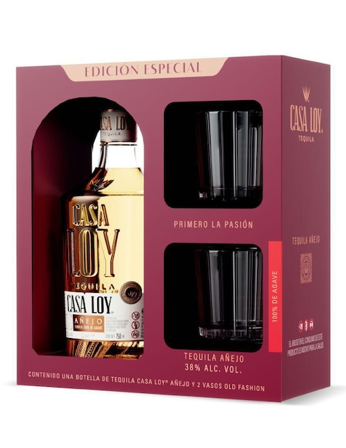 Tequila Casa Loy tipo Añejo 3 piezas 750 ml c/u