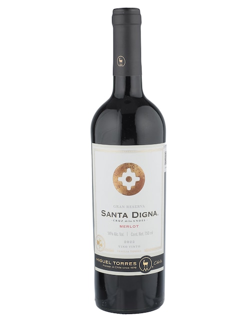 Vino tinto Vinos Torres Chile Santa Digna merlot 750 ml