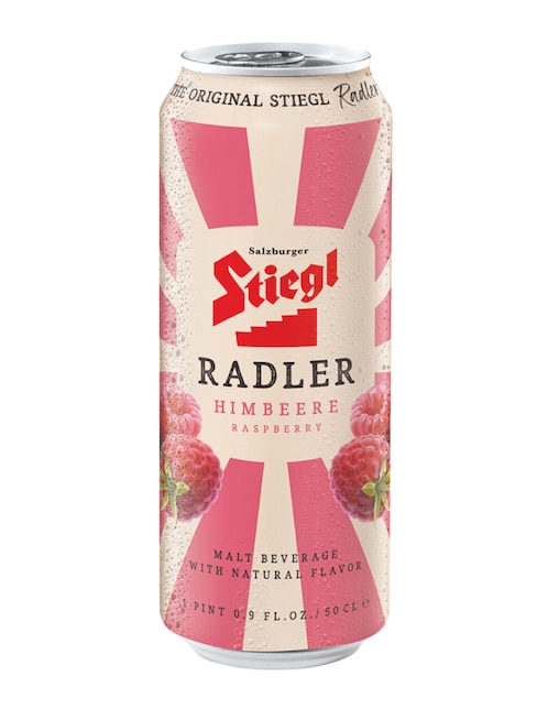 Cerveza clara Stiegl light frutos rojos individual 500 ml