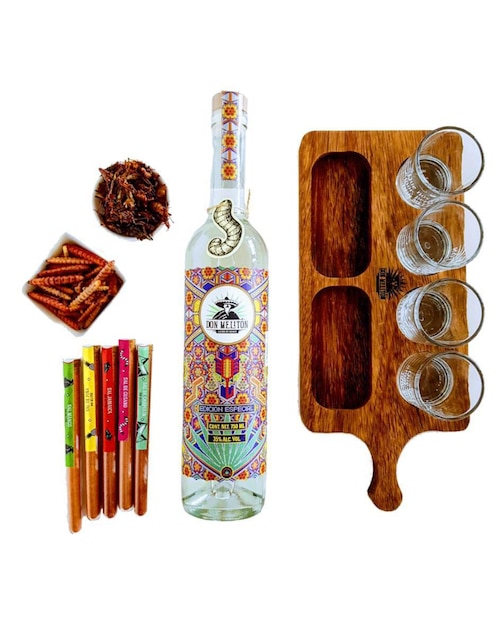 Kit de destilados de agave Don Méliton Espadín Joven tipo De agave 13 piezas 750 ml c/u