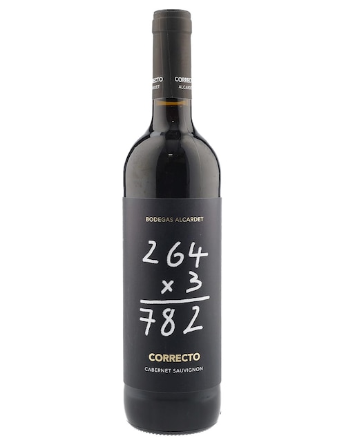 Vino tinto cabernet sauvignon Correcto España 750 ml