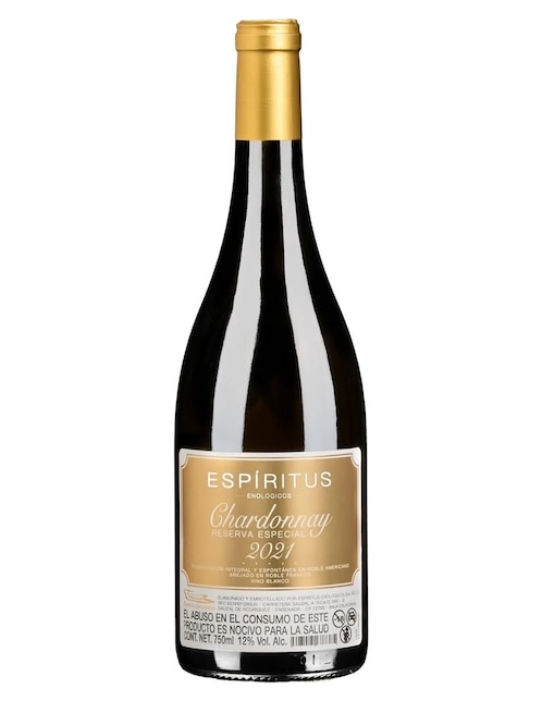 Vino blanco Espíritus Enológicos reserva especial chardonnay 750 ml