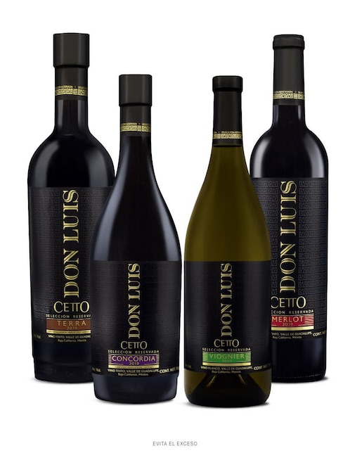Set vino tinto La Cetto Don Luis varietal 750 ml