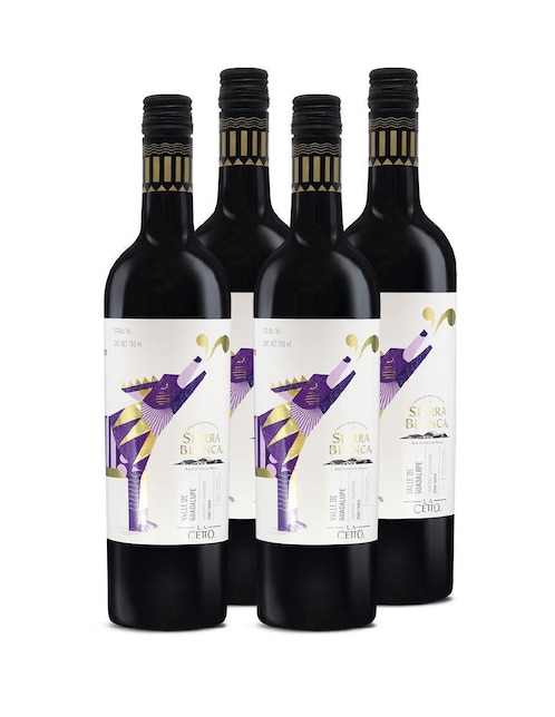 Set vino tinto La Cetto sierra blanca cabernet sauvignon 750 ml