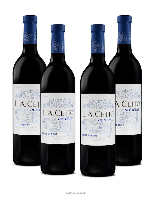 Set vino tinto La Cetto Petite Verdot 750 ml